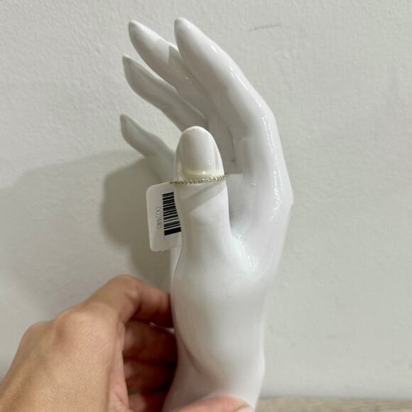 Ring Concierge Stackable Pave Diamond Ring 14k Yellow Gold Women's Size 8.5 - Picture 1 of 7